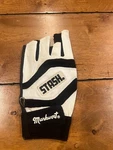 Markwort Stash Game Used Fooball Glove Adult Left Hand Large Black White. Fixed Price $14.99.