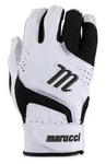 Marucci Code Adult Batting Gloves, Leather Palm & Mesh Back - Black/white. Fixed Price $30.32.
