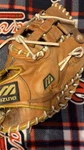 Mizuno Baseball Gloves Professional Model MT3045 Super Flex Palm Rht Relaced. Fixed Price $50.00.