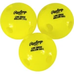 Rawlings Baseball/softball Line-drive Hollow Training Balls 3-PACK Yellow. Fixed Price $24.50.