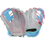New Rawlings Rht 12" Heart Of The Hide Fastpitch Glove Gray/blue. Fixed Price $299.95.