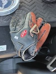 Rawlings FP125WB 1/2" Baseball Glove Black& Tan. Fixed Price $24.50.