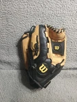 Wilson Leather Baseball Glove Lh Throw Custom Fit Brown & Black 12 1/2" A2443. Fixed Price $19.99.