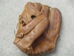 Vintage 1950S Sears Roebuck Japan Leather Baseball Glove 1630. Fixed Price $49.00.