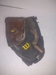 Wilson Elite A2477 Softball Glove 13" Black Brown Top Grade Leather. Fixed Price $14.50.