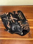 Rawlings Players Series Inch Baseball Glove Black Tan Basket-web PL110MB Rht. Fixed Price $12.00.