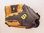 Wilson Baseball Softball Glove Left Handed Thrower 12.5" A0352 P125 Tan Black. Fixed Price $20.00.