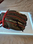 Rawlings ARPL103DSB 10.5" Leather Baseball Glove Black/red Basket-web Youth. Fixed Price $15.00.