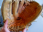 1960'S Ted Williams Sears Roebuck Right-hand Youth Baseball Glove 16183. Fixed Price $14.95.