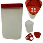 Pc Vintage Tupperware 1630 Modular Mates Cheese Spice Shaker Sheer W/ Red Top. Fixed Price $14.99.