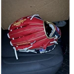Rawlings Preferred PROSRA13 12 3/4" Outfield Rht Leather Glove Red/blue. Fixed Price $250.00.