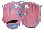 Rawlings 11.5" Heart Of The Hide R2G Series Glove-rht-adult-pink/blue-new/tags. Fixed Price $220.00.