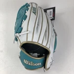 Wilson A500 Siren Lht Fastpitch Softball Glove 12.5 Left Hand Throw Teal White. Fixed Price $49.99.