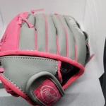 Rawlings Girls Storm Softball Glove 10" Gray/pink Right Handed Throw, ST100GP. Fixed Price $24.95.