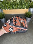 Wilson A550 Brown Black Premium Leather Baseball Glove Right Hand Value $250. Fixed Price $110.00.