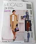 Vintage Mccall's 2400 Sewing Pattern Jacket Pants Skirt 10-12-14 Cut/complete. Fixed Price $6.99.