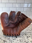 Wilson 3-FINGER Baseball Glove HAWK-4 1940S-50S Leather Vintage A2032 Lht. Fixed Price $50.00.