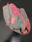 Rawlings Girl's Pink Gray Baseball Tee-ball 10" ST100GP Basker-web Storm Glove. Fixed Price $15.00.