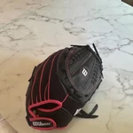 Wilson Black Pink Leather Baseball Softball Glove 5 Finger WTA04RF1612. Fixed Price $50.00.