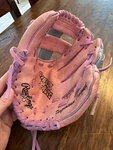 Rawlings PL158PB Pink Baseball Glove - Right Hand Thrower 9 Inches Girls Rule. Fixed Price $11.99.