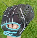 Wilson A0440TR12CAT 12" Fast Pitch Softball Glove Osterman Rht Black Blue. Fixed Price $19.99.