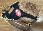 Rawlings V10MBC 10" Youth Rht Leather Basket Web Baseball Glove Brown/black. Fixed Price $18.00.