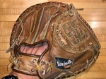 Vtg Louisville Slugger Catchers Glove Mitt LSC202T H&b Field General Cowhide. Fixed Price $50.00.