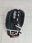 Rawlings WFP115MT Softball Glove 11.5 Rht Fast Pitch Black & White Euc. Fixed Price $10.44.