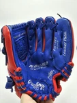 Rawlings Glove Red Blue Leather PM10RS 10" Youth Baseball Rht, Playmaker Series. Fixed Price $29.99.