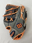 Wilson A450 Gray, Blue & Orange 11 1/2" Baseball Glove AD4RB17 1787 Rht. Fixed Price $28.00.