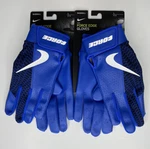 2 Pairs Nike Youth Force Edge Leather Baseball Gloves, Blue, Size Large Nwt. Fixed Price $45.00.