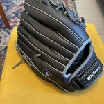 Wilson A360 Utility Baseball Glove - Black /gray, Right Hand Leather. Fixed Price $14.97.
