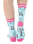 Golf Print Women's Crew Socks Bamboo 9-11 Living Royal Novelty Sport Fashion New. Fixed Price $10.49.