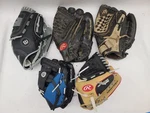 Lot Of 5 Youth Baseball Gloves Rawlings Mizuno Prospect Wilson A200 Kids Tball. Fixed Price $59.99.