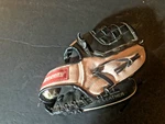 Regent Baseball Glove Rht XG/100 Black/pink 10" Leather Nylon Girl. Fixed Price $10.50.
