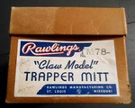 Wally Moon TM78 Rawlings "claw Model" Trapper Mitt Glove W/box Cardinals. Fixed Price $499.00.