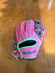 Wilson A2000 1786 11.5 Infield Baseball Glove Pink Black Pro Stock Leather Adult. Fixed Price $180.00.