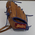 Shoeless Joe 1000JR Leather Baseball Glove 10IN Brown/blue Left Hand Strap. Fixed Price $70.00.