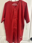 Rawlings Men's Adult Large Red Athletic Baseball Jersey Nwt. Fixed Price $10.99.