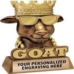Crown Awards G.o.a.t. Sculpture Trophy 7 Customizable - Add Your. Fixed Price $64.67.