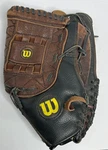 Wilson Elite A2477 13" Leather Softball Glove Rht Black Brown Oversized Pocket. Fixed Price $20.76.