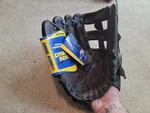 Champro Model MVP-1000 Brown Black Leather Outfield Baseball Glove Lht. Fixed Price $26.99.