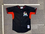 Majestic Mlb Miami Marlins Jersey Youth 10/12 Black Cool Base Pro. Fixed Price $24.99.