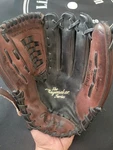 Rawlings Leather Glove 12 PM1509DBR Palm Basket Weave Gold Rht. Fixed Price $15.00.