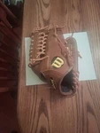 Wilson A777 Right Hand Throw Brown Leather 12.5" Baseball Glove Mitt. Fixed Price $39.99.