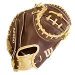 Wilson A2000 CM33 "ole' Hickory" Baseball Catcher's Mitt: Dark Brown And Blo. Fixed Price $299.95.