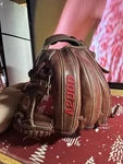 Wilson A2000 11.75IN Pro Stock Leather Baseball Glove Lht Brown/red. Fixed Price $135.00.