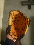 Wilson Baseball Glove In Brown Leather 12" A2448. Fixed Price $24.00.