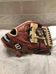 Wilson A550 Boys/ Girls Fully Broken In 11 Baseball Softball Glove Right Throw. Fixed Price $85.00.