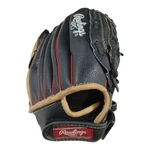 Rawlings Boys Girls Baseball Glove Black Brown Leather PM105BCCS 1/2" Rht. Fixed Price $11.99.